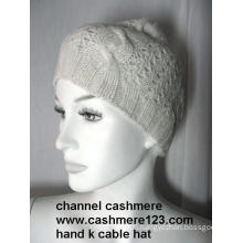 Cashmere Hand Knit Hat Ty0916